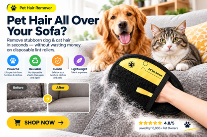Reusable Pet Hair Remover Glove
