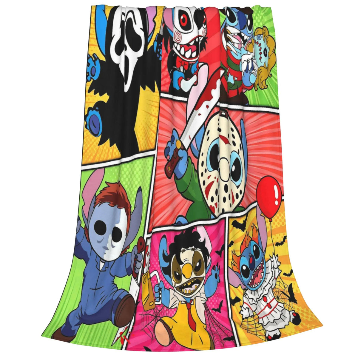 Halloween Horror Cartoon Blanket – Cozy Spooky Throw for Home & Gifts